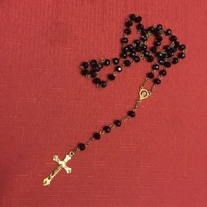 Black and Gold crucifix